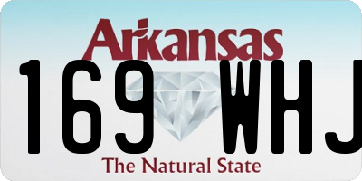 AR license plate 169WHJ