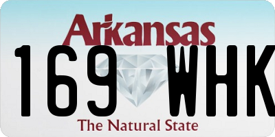 AR license plate 169WHK