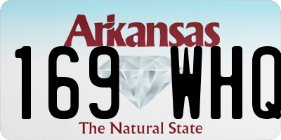 AR license plate 169WHQ