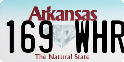 AR license plate 169WHR