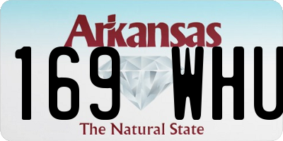 AR license plate 169WHU