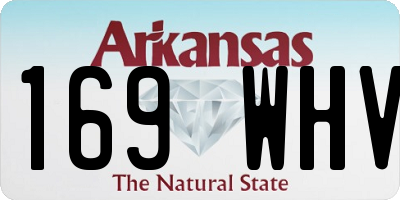 AR license plate 169WHV