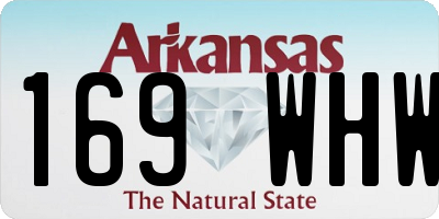 AR license plate 169WHW