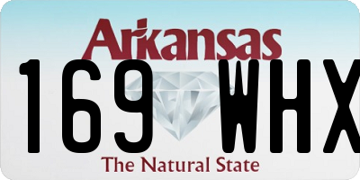 AR license plate 169WHX