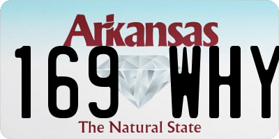 AR license plate 169WHY