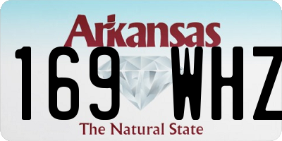 AR license plate 169WHZ