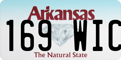 AR license plate 169WIC