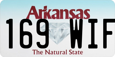 AR license plate 169WIF