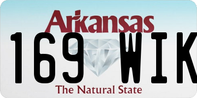 AR license plate 169WIK