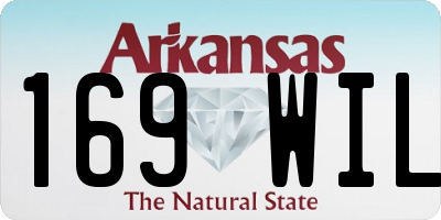 AR license plate 169WIL