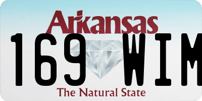 AR license plate 169WIM