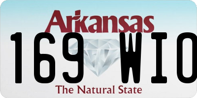 AR license plate 169WIO