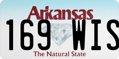 AR license plate 169WIS