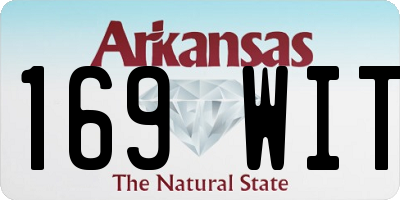 AR license plate 169WIT