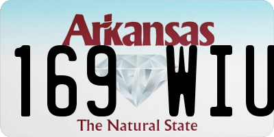 AR license plate 169WIU