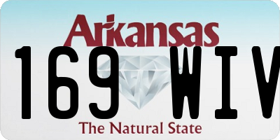 AR license plate 169WIV