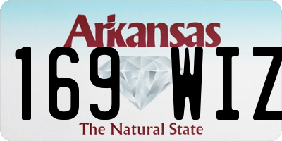 AR license plate 169WIZ