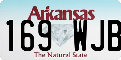 AR license plate 169WJB