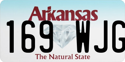 AR license plate 169WJG