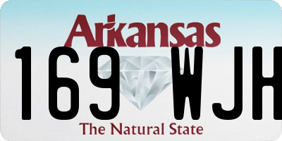 AR license plate 169WJH