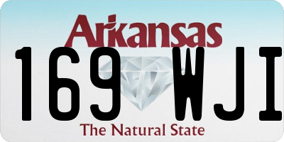 AR license plate 169WJI