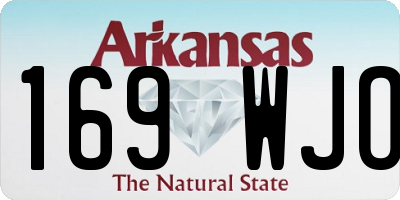 AR license plate 169WJO