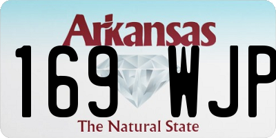 AR license plate 169WJP