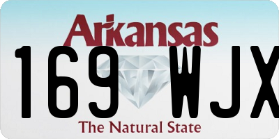 AR license plate 169WJX