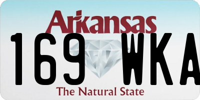 AR license plate 169WKA
