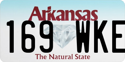 AR license plate 169WKE