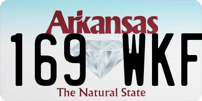 AR license plate 169WKF