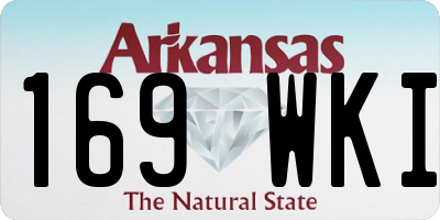 AR license plate 169WKI