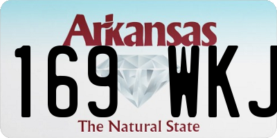 AR license plate 169WKJ