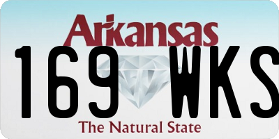 AR license plate 169WKS