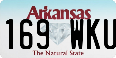 AR license plate 169WKU
