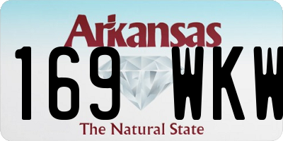 AR license plate 169WKW
