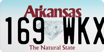 AR license plate 169WKX