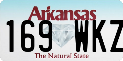 AR license plate 169WKZ