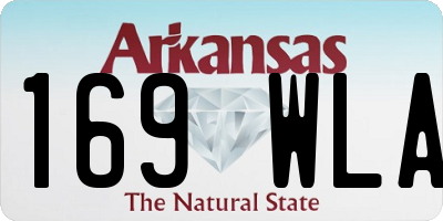 AR license plate 169WLA
