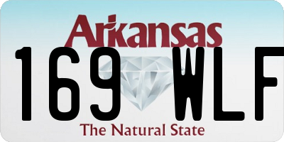AR license plate 169WLF