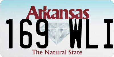 AR license plate 169WLI