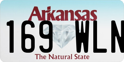 AR license plate 169WLN