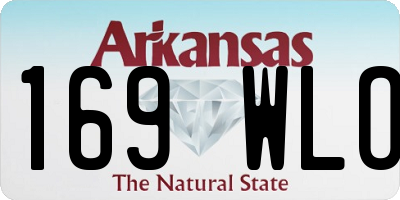 AR license plate 169WLO