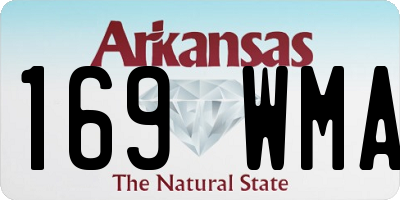 AR license plate 169WMA