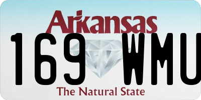 AR license plate 169WMU