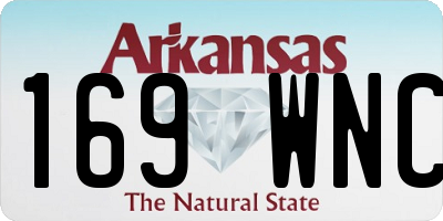 AR license plate 169WNC