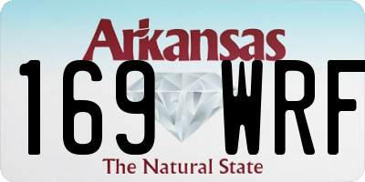 AR license plate 169WRF