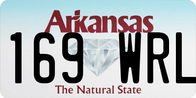 AR license plate 169WRL