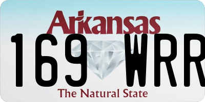 AR license plate 169WRR