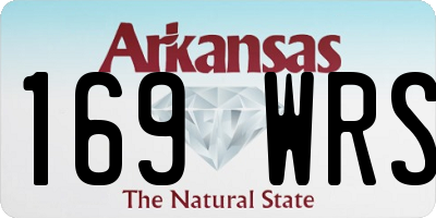 AR license plate 169WRS